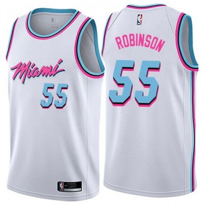 Nike Miami Heat #55 Duncan Robinson White Youth NBA Swingman City Edition Jersey